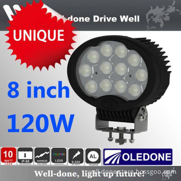 8.2" 120W High Performance Oval Shape LED Work Light